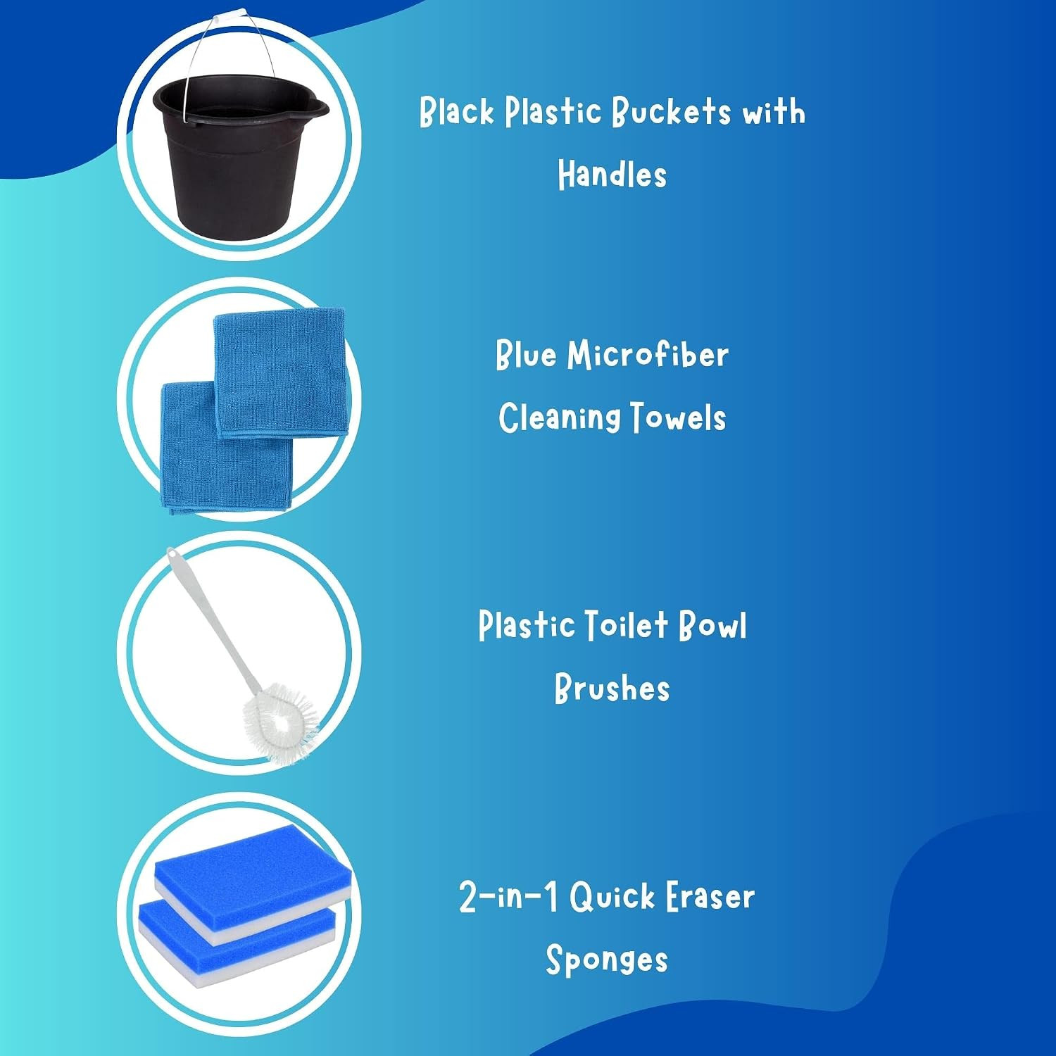 Cleaning Supplies Bundle, Home Office School Restaurants Bathroom Kitchen Laundr