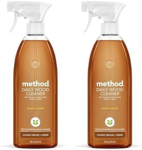 328 oz Total of Plant-Based Daily Wood Cleaner – Almond Scent for All Surfaces