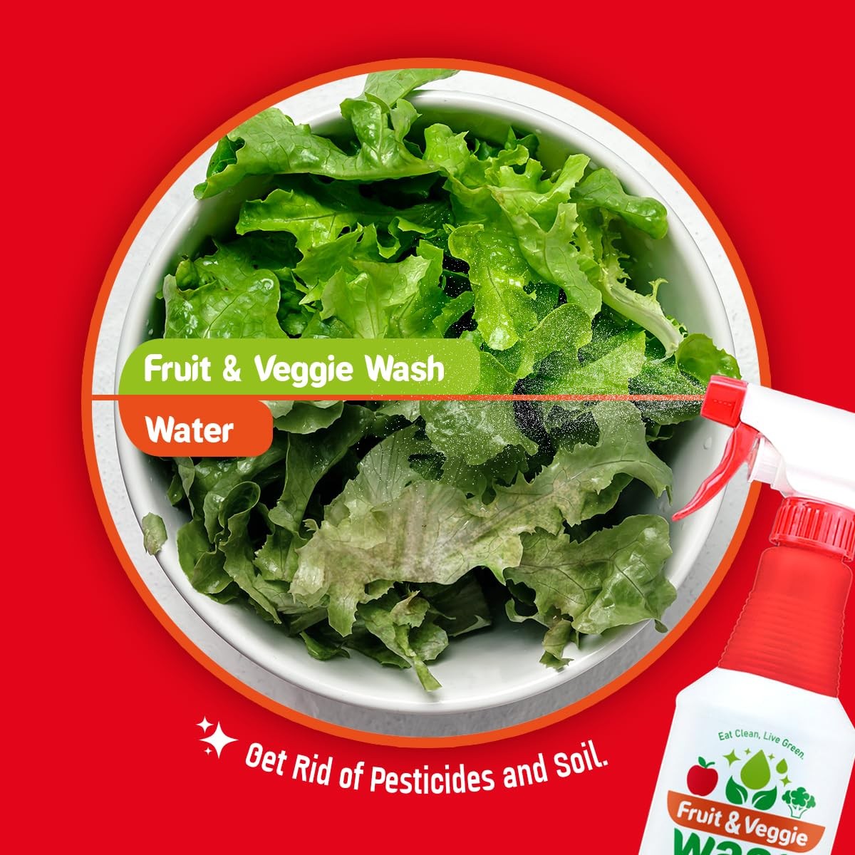 Fruit & Veggie Wash – Produce Cleaner Spray 32 fl oz | Removes Waxes & Harmfu…
