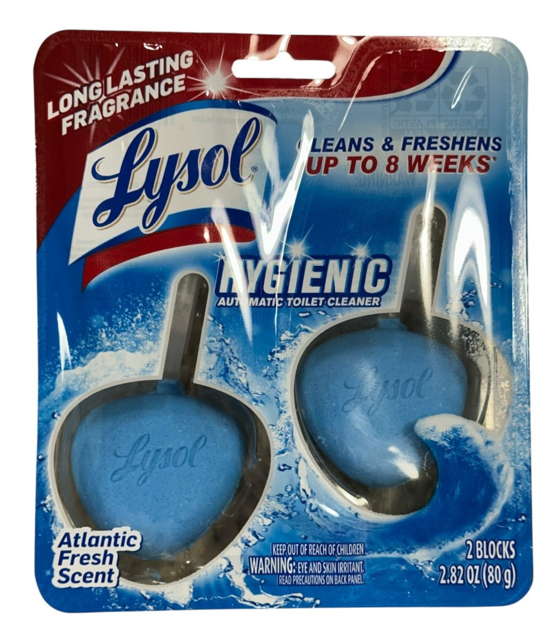 LYSOL Brand Auto Toilet Bowl Cleaner – Atlantic Fresh (1 Pack of 2)