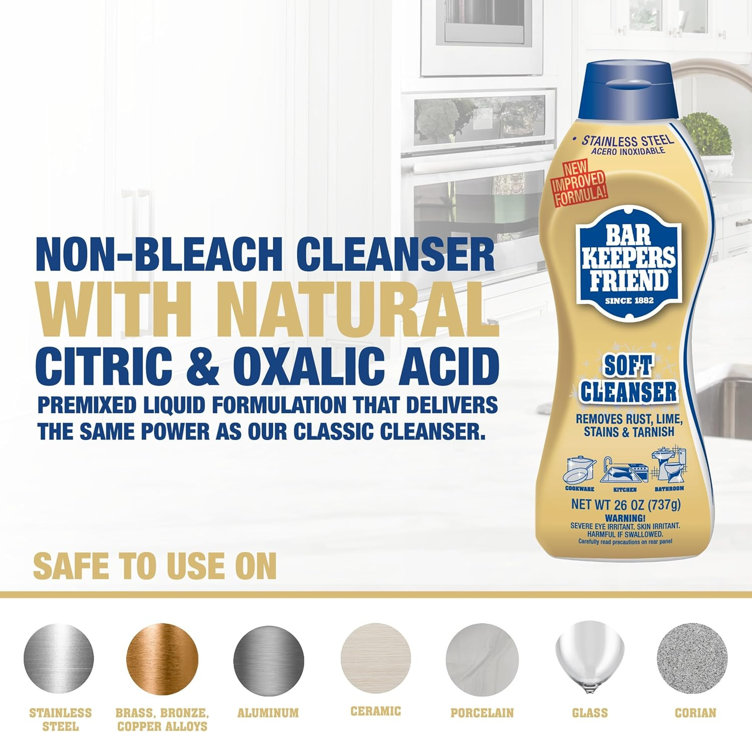Soft Cleanser (26 Oz) MORE Spray + Foam (25.4 Oz) Multipurpose Cleaner Bundle, S