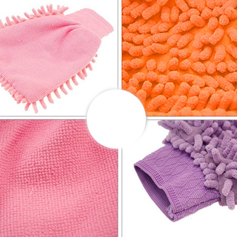 Easy Microfiber Car Kitchen Household Wash Washing Cleaning Glove Mit New