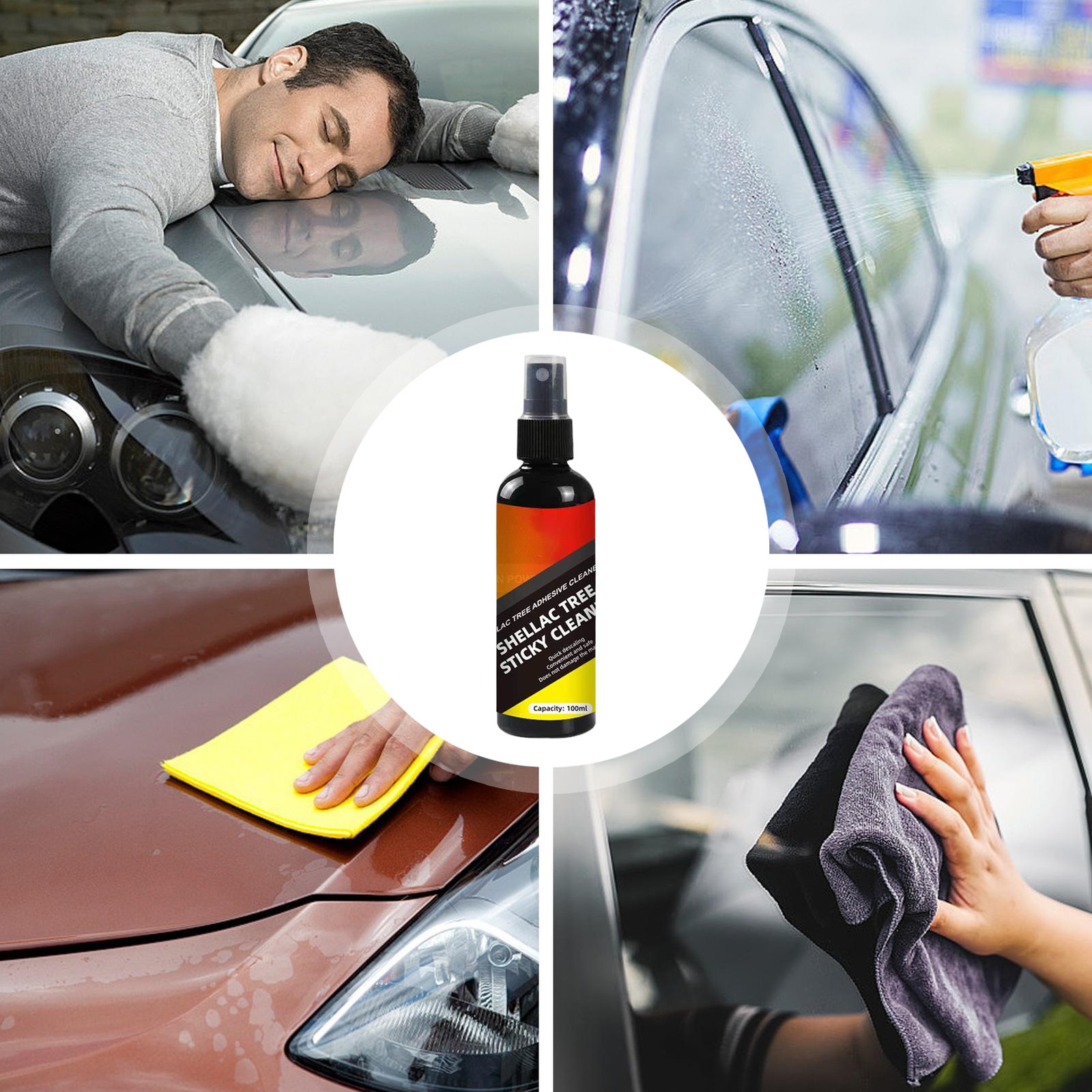 Bird Poop Remover Car Adhesive Remover Tree Sap Remover Cleaning Spray 100ml