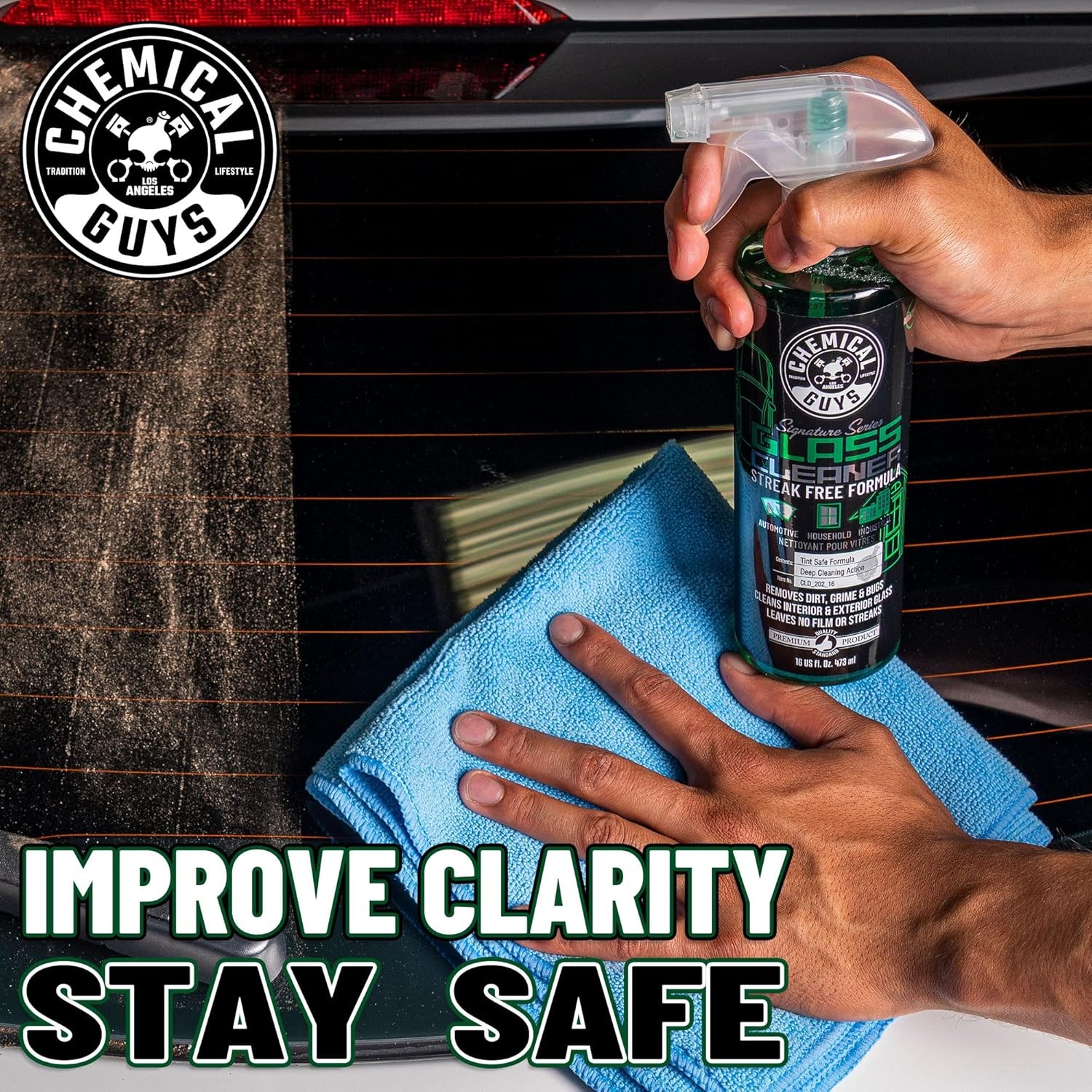 Chemical Guys Glass Cleaner Signature Series – Ammonia-Free Window and Mirror Sp