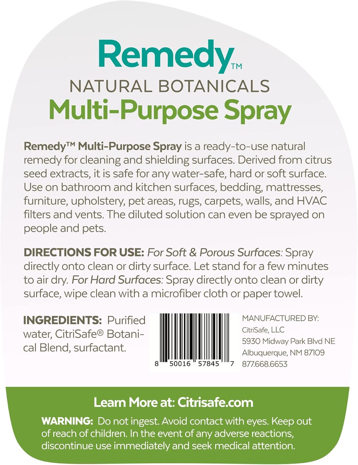Remedy Multi-Purpose Treatment Spray – All Purpose Cleaner Spray – Kitchen and B
