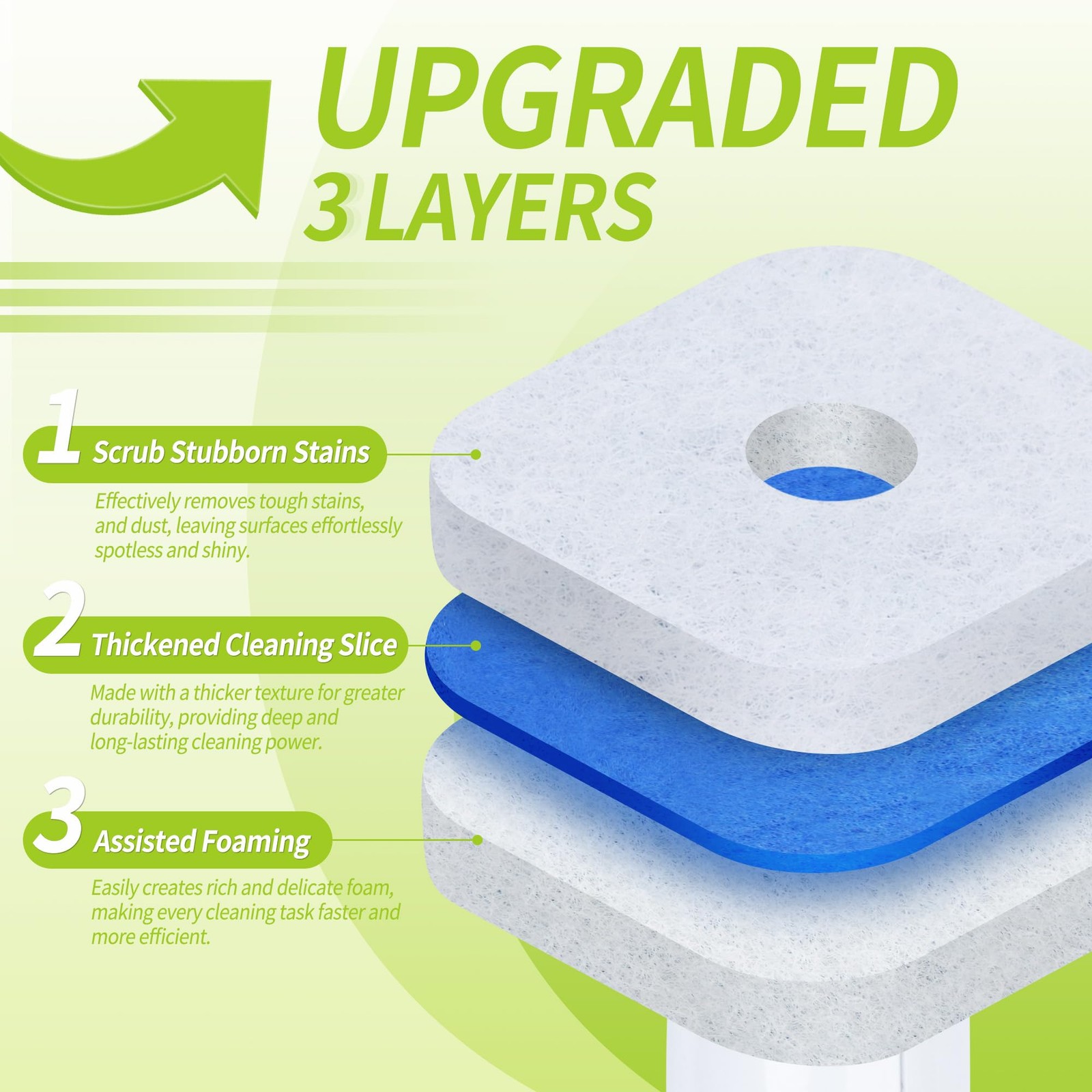 Toilet Bowl Cleaner Wand Refills Compatible with CLOROX, 63 Count Disposable …
