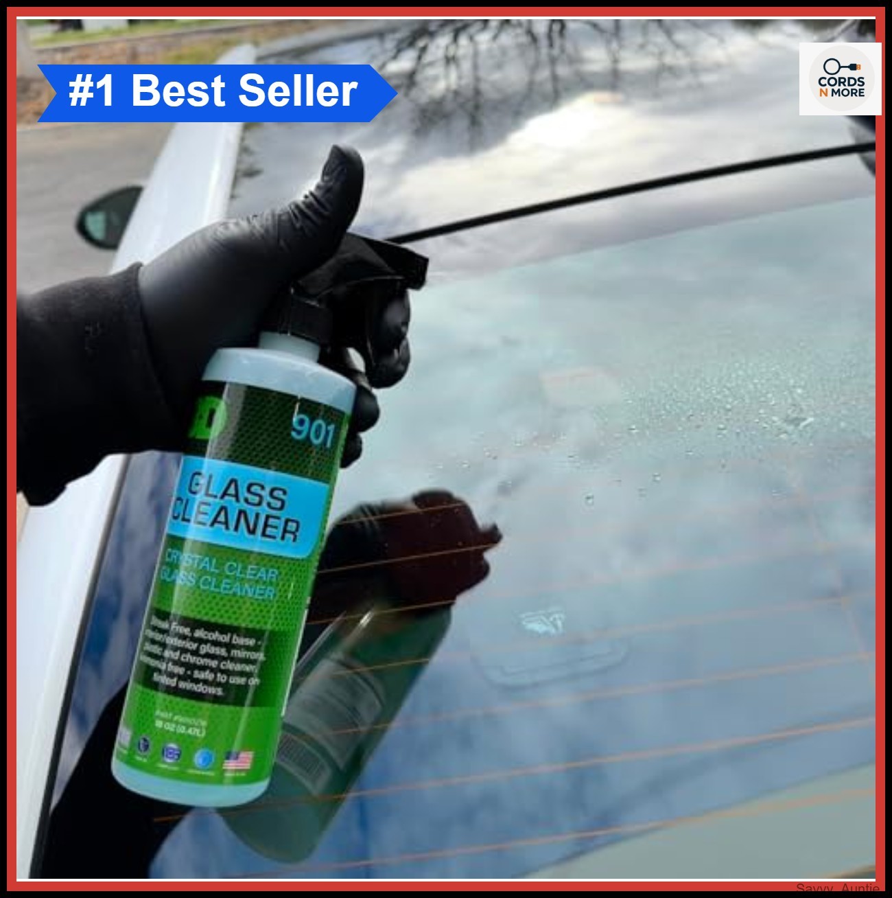 Glass Cleaner Gallon 128oz Unscented Streak Free Tint Safe VOC Compliant Car