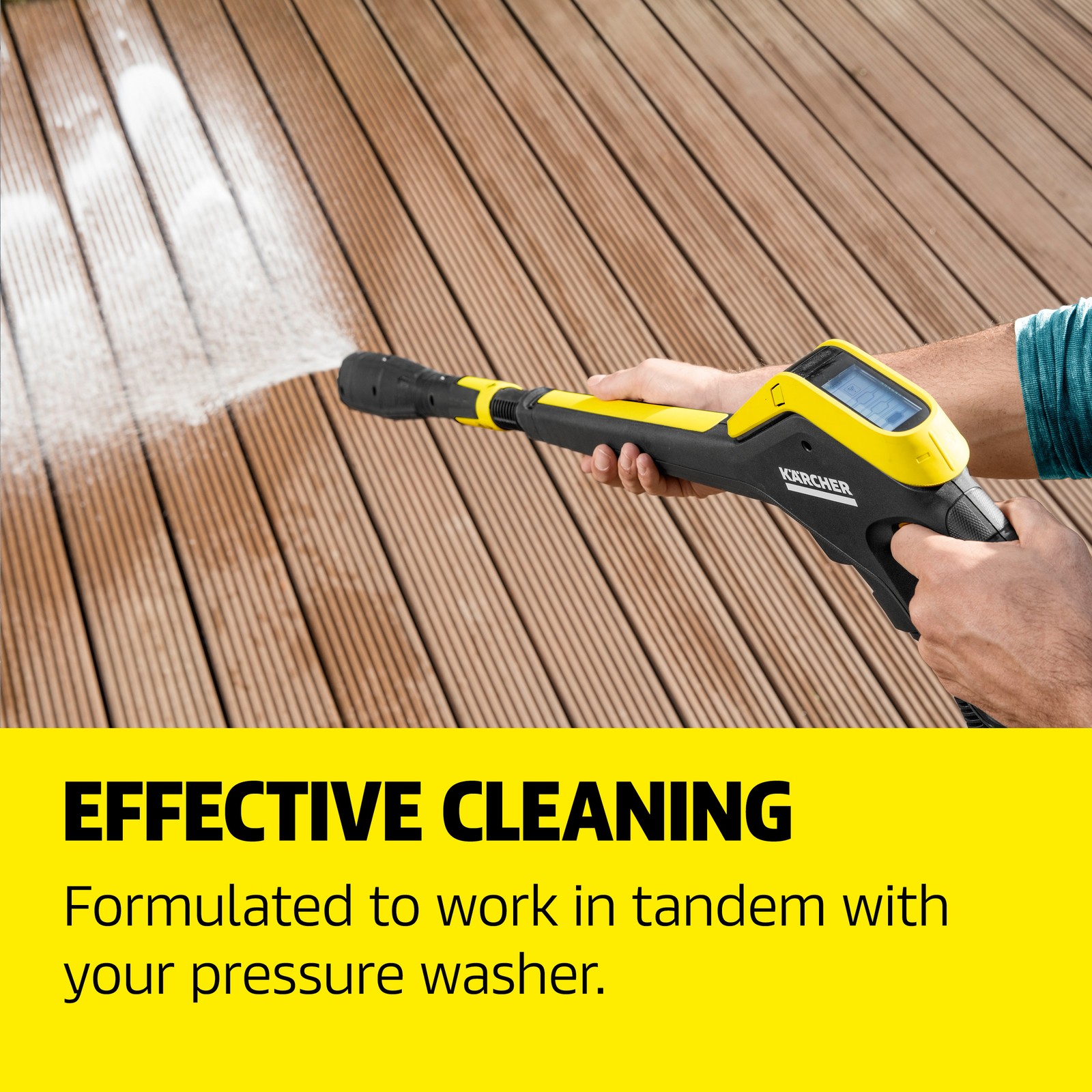 Kärcher Pressure Washer Detergent, Wood Fence & Deck Cleaner – 1 Gallon