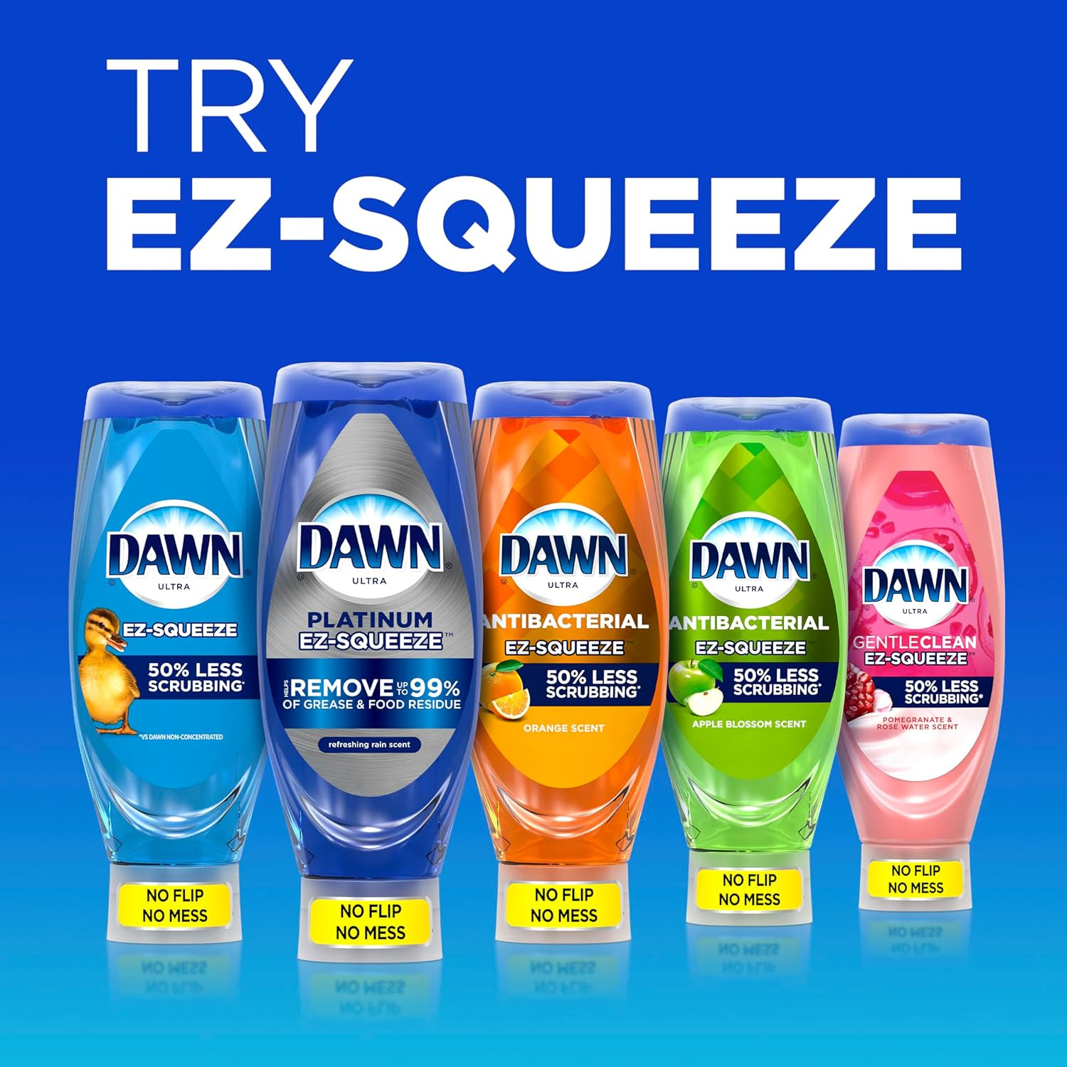 EZ-Squeeze Ultra Dish Soap, Dishwashing Liquid, Original, Dish Soap Refill, 22 f