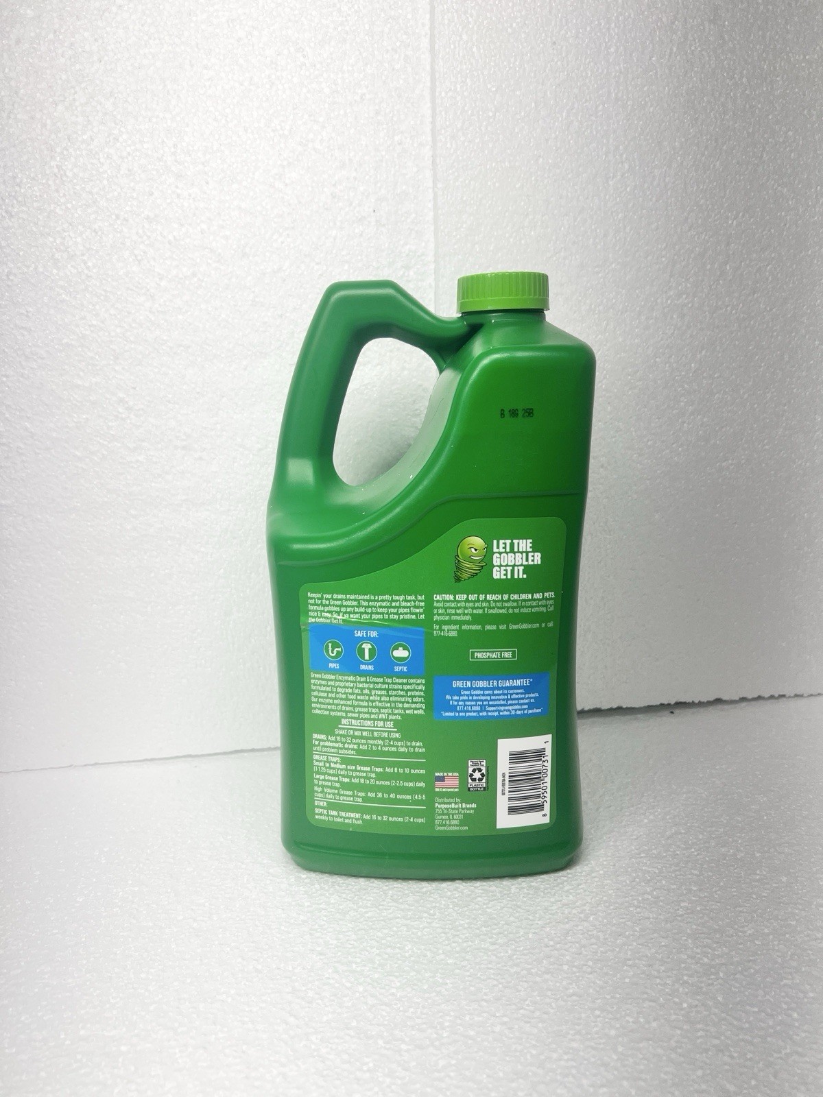 Eco-Friendly Enzyme Drain Cleaner – 1 Gallon for Grease Traps & Septic Health