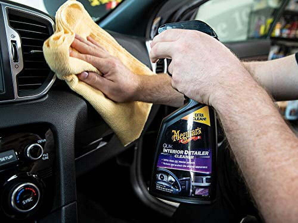 Quik Interior Detailer Cleaner Spray Bottle Quickly Cleans Leather Rubber 16 Oz