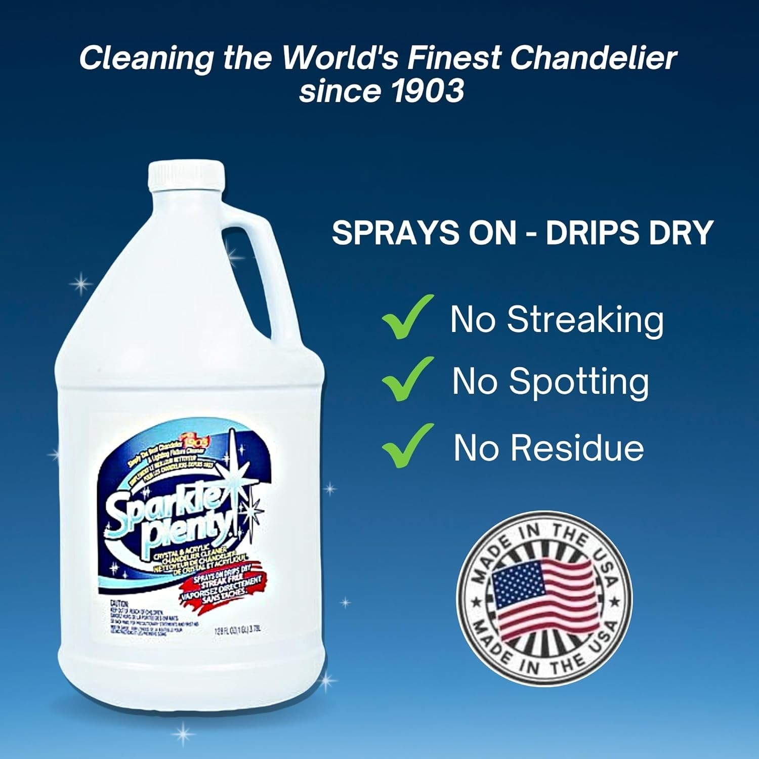 Effortless Chandelier & Window Cleaning Spray – Eco-Friendly No Wipe Solution