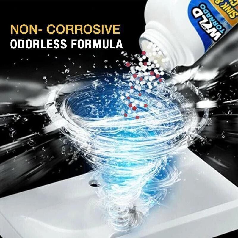 Wild Tornado Powerful Sink & Drain Cleaner High Efficiency Clog Remover & Clean