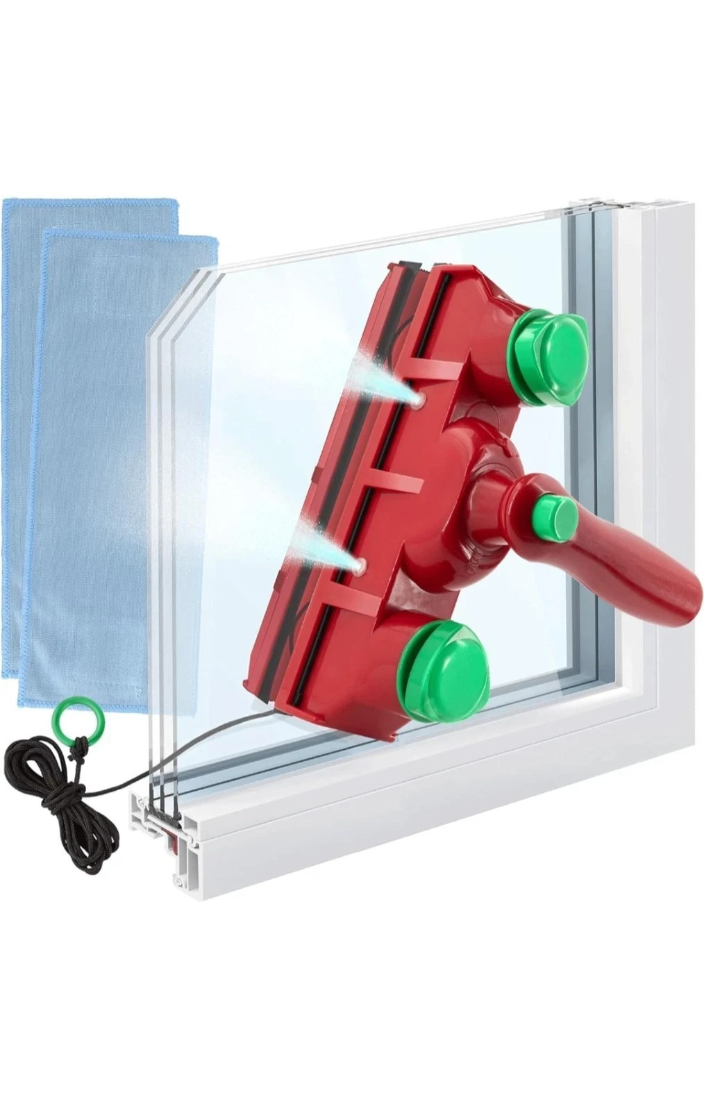 CleanShark Double Sided Magnetic Window Cleaner Tool V1