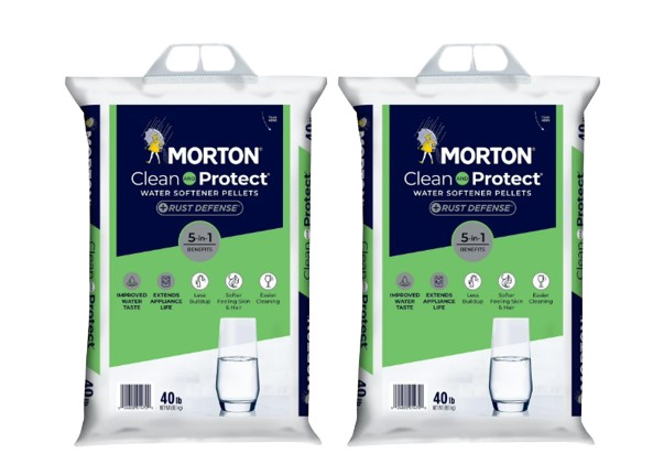 4 pack Morton Clean and Protect Plus Rust Defense Water Softener Salt Pellets 40
