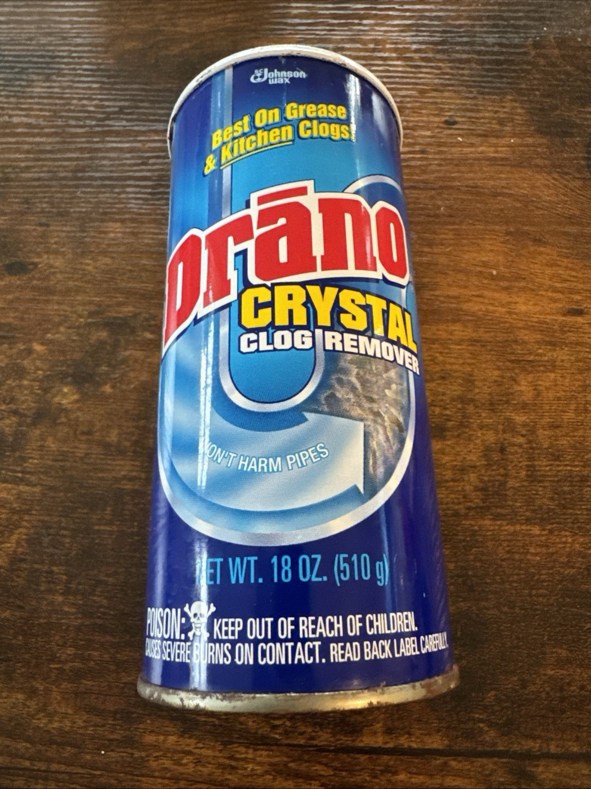 Drano Crystal Clog Remover 18 Oz For Grease & Kitchen Clogs NEW Discontinued