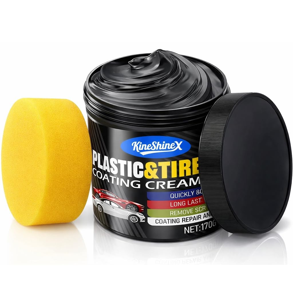 Black Trim Restorer, Plastic Restorer for Cars – Restore Faded Bumpers, Plastic,