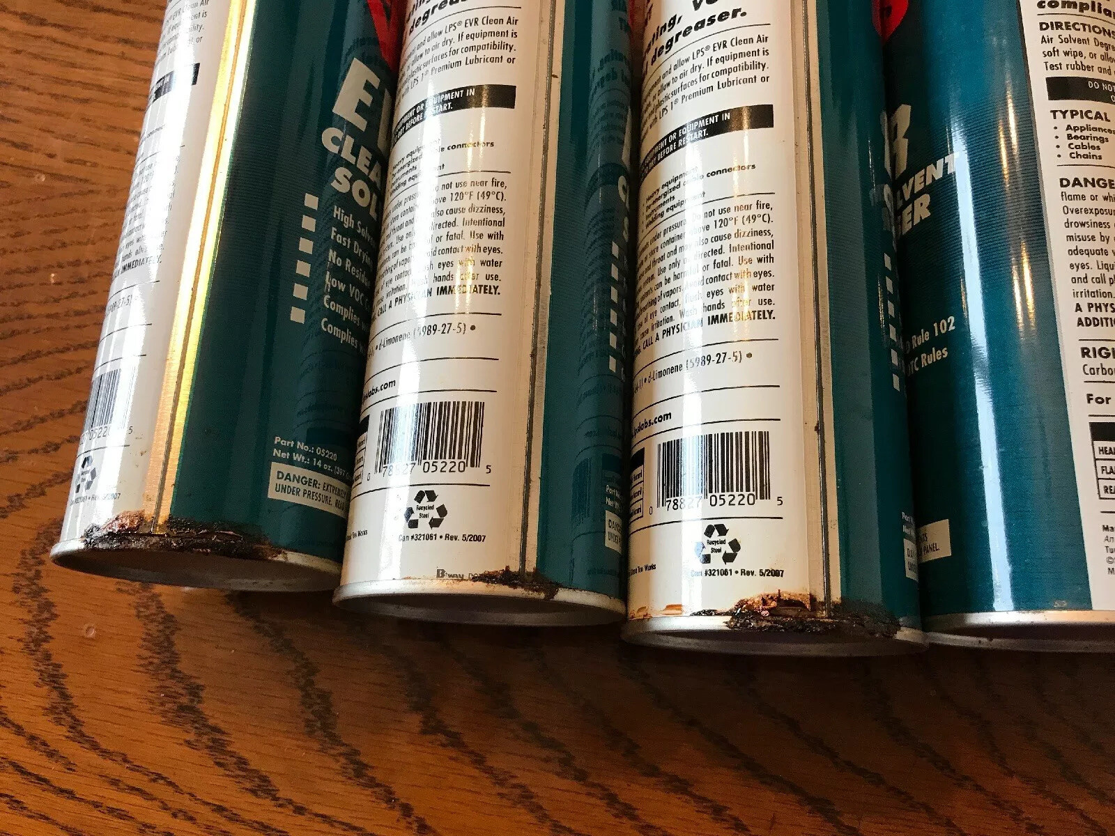 (11) Damaged LPS 05220 EVR(R),Solvent Degreaser,Size 20 oz. Cans -See Discript