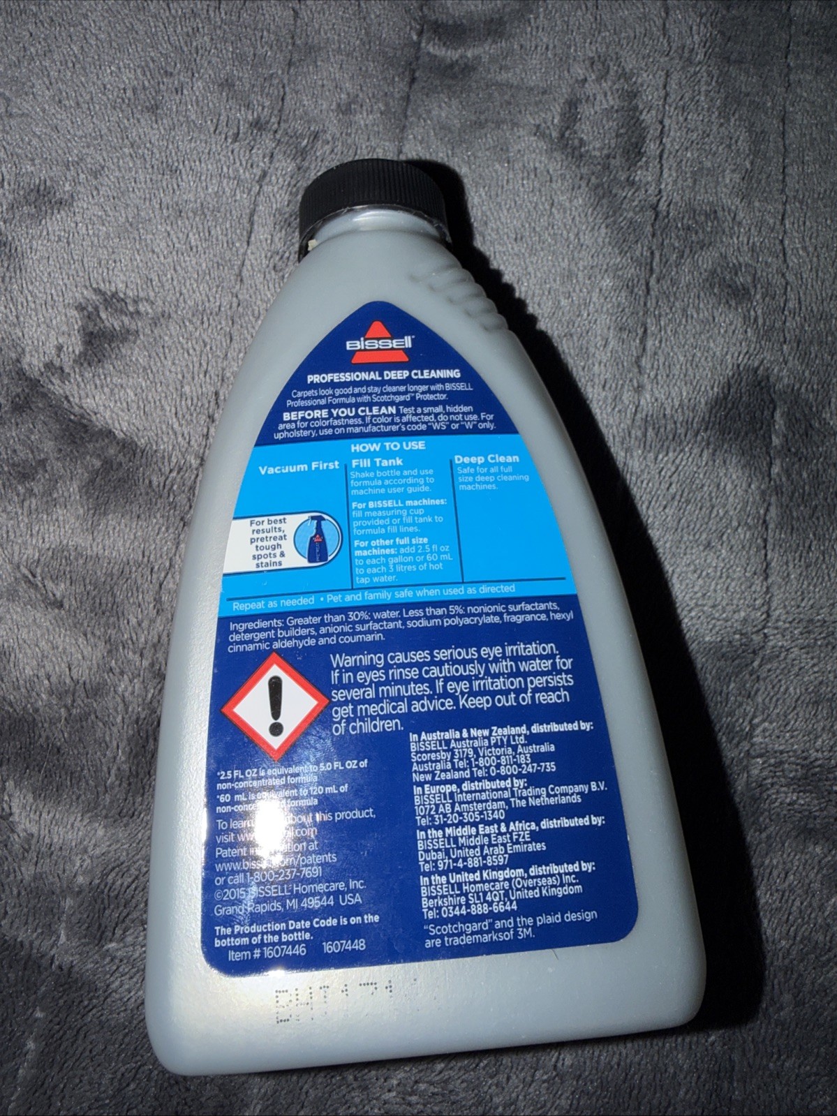 Bissell Professional Upright Deep Cleaning Machine Formula 8 oz. Unopened