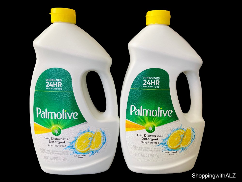 NEW LOT 2 Palmolive Gel Dishwasher Detergent Lemon Splash 45 oz