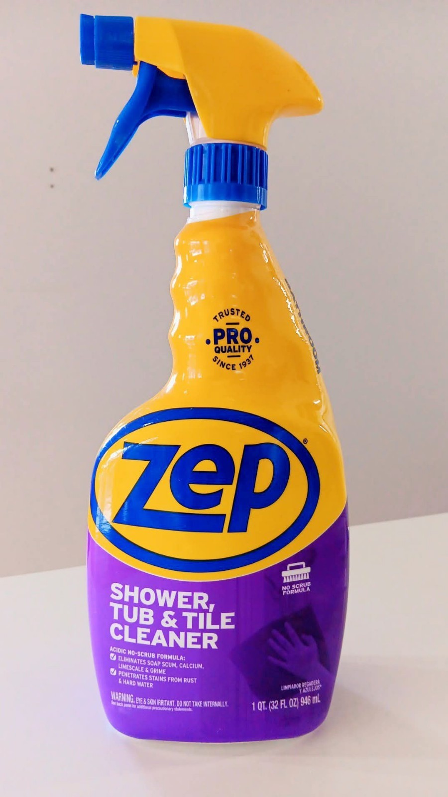Zep Shower Tub and Tile Cleaner 32-fl oz Pack of 1 acidic No Scrub Formula