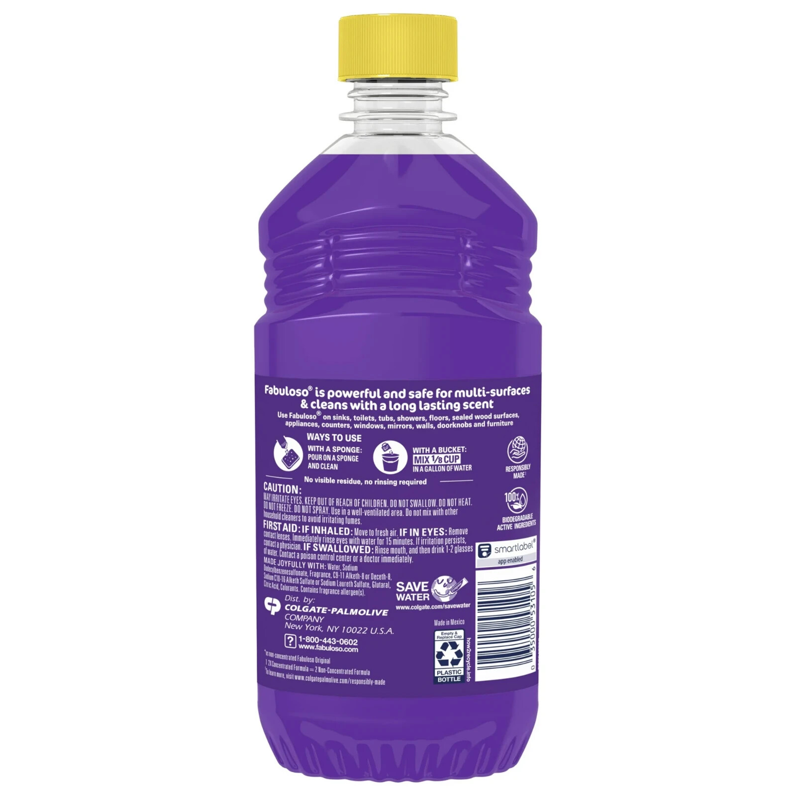 Fabuloso Multi Surface All Purpose Floor Cleaner, Lavender Scent, 16.9 fl oz