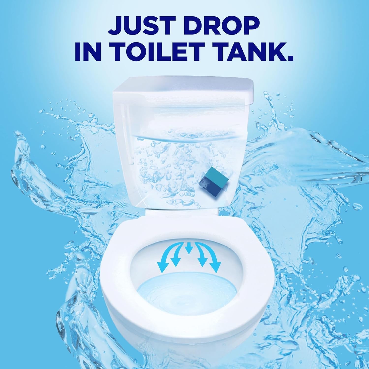 In-Tank Toilet Cleaner Duo-Cubes, Sapphire Waters, 4 Count