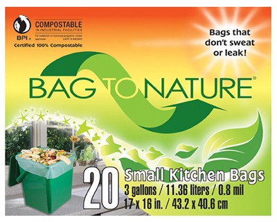 Compost Kitchen Bag, 3 Gallon, 20-Ct. – MBP35201