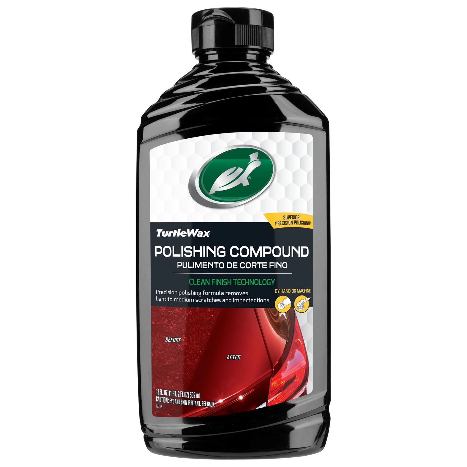 6 Pack 50793 Clean Finish Premium Grade Polishing Compound, 18 Oz, 1 Pack