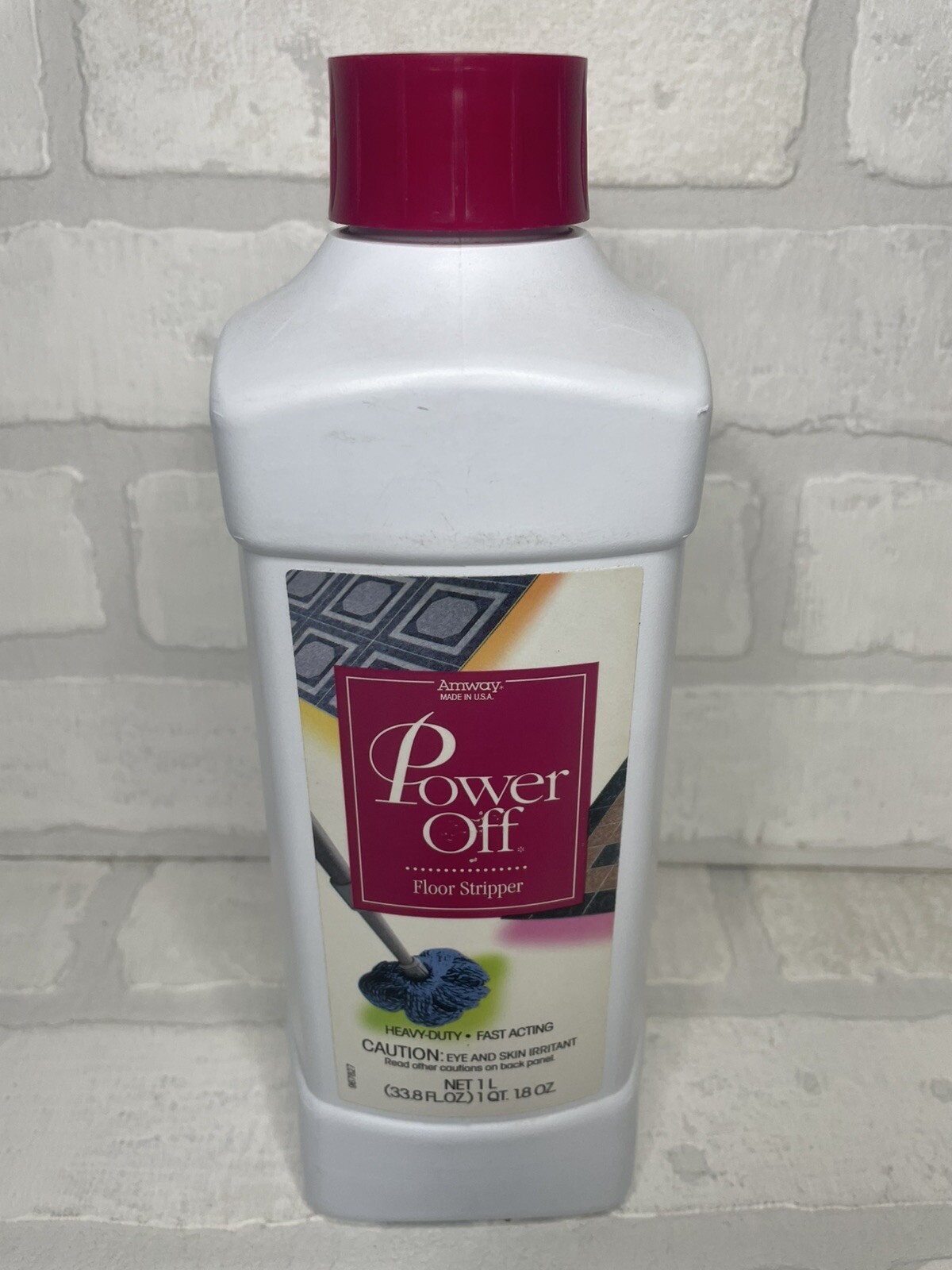 Amway Power Off Floor Stripper Cleaner Heavy Duty 1 Liter Discontinued Sealed