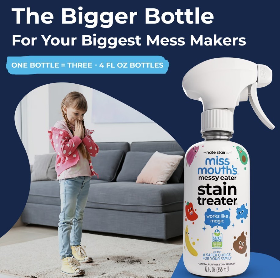 [SALE] Miss Mouth’s Messy Eater Stain Treater Spray 12 fl oz Baby Kids 2 Pack