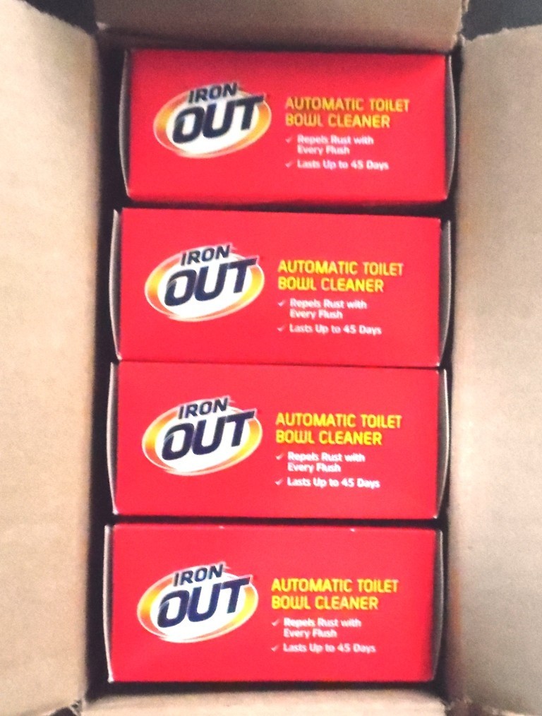 4 Boxes 24 Tablets Iron Out Automatic Toilet Bowl Cleaner Tablets New