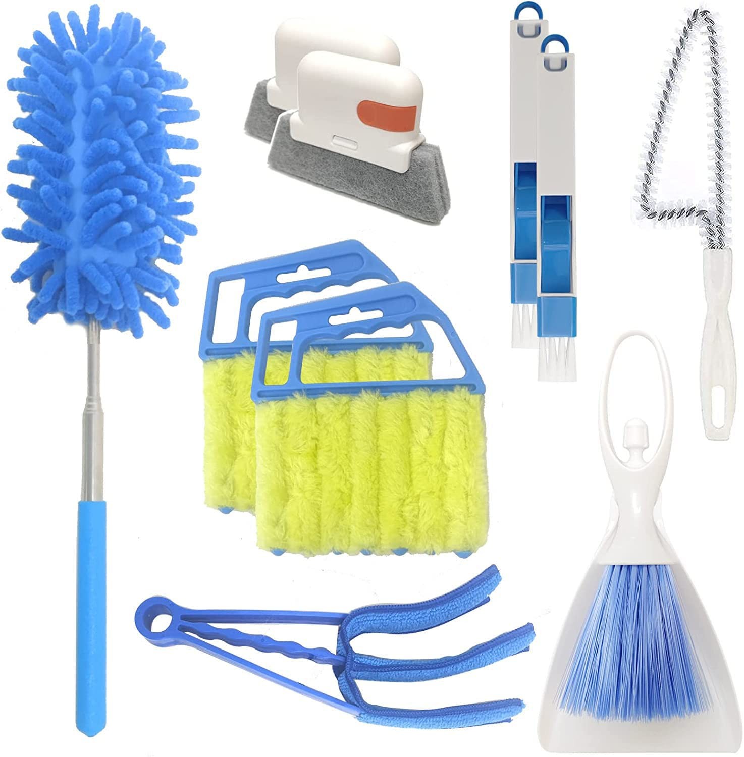 10 Pcs Venetian Window Blind Cleaner Duster Tool Set Mini Blind Cleaner Duster B