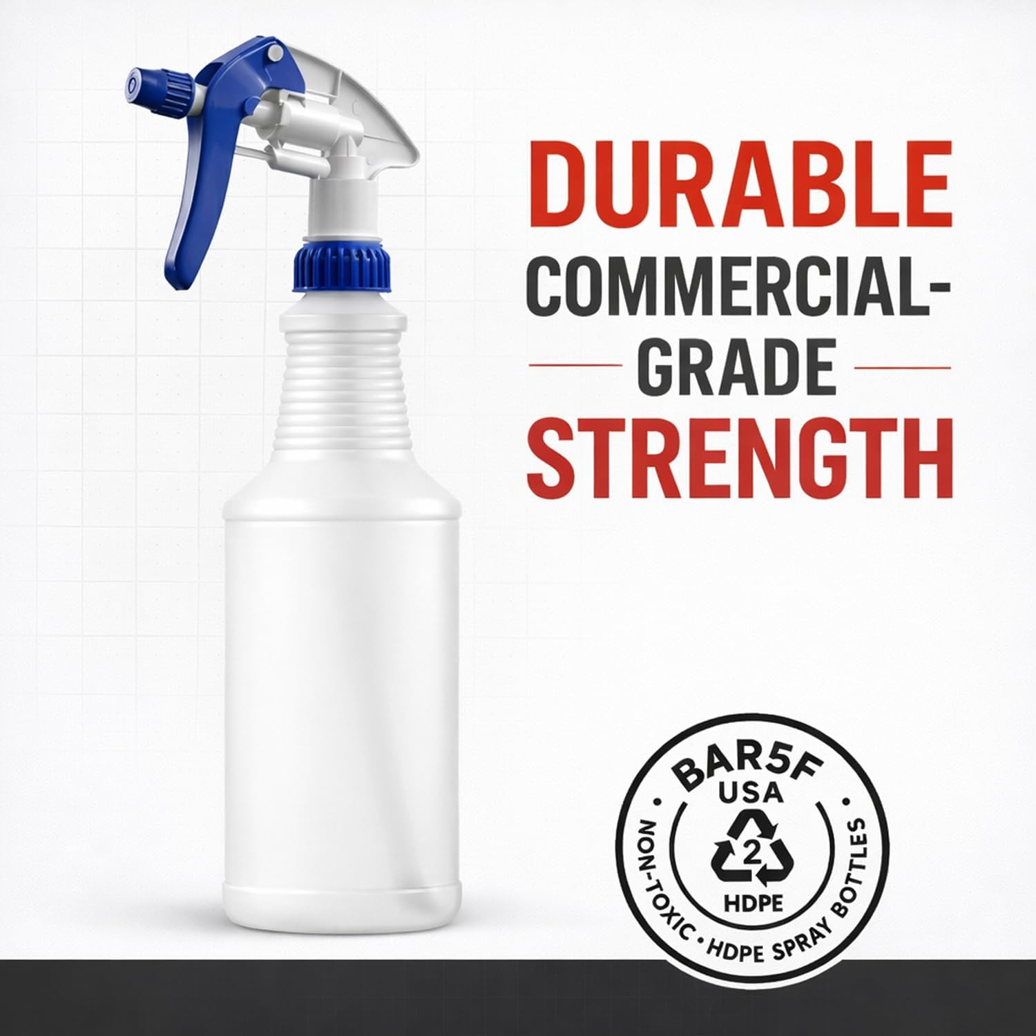 Professional Sprayer 24-Ounce – 20 Foot Spray, Bleach Resistant, Adjustable Nozz