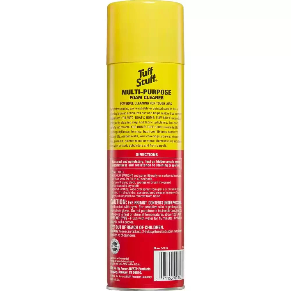 Tuff Stuff Multi Purpose Foam Cleaner for Deep Cleaning of Car Interior 22 oz.