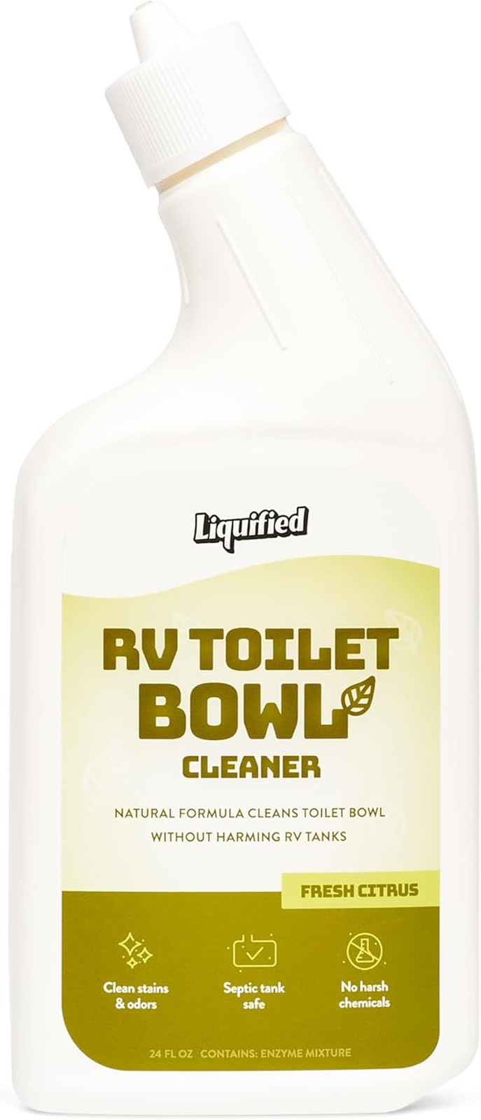 Liquified RV Toilet Bowl Cleaner – Natural RV Toilet Treatment Formula, Septic T