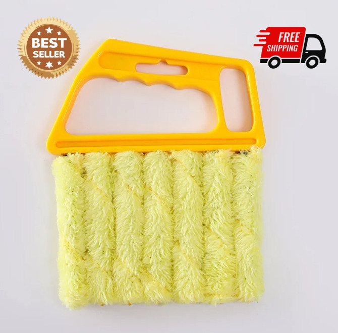 Blinds Cleaning Brush 7-Slot Duster for Window Blinds, Air Vent, Car & Home Dust