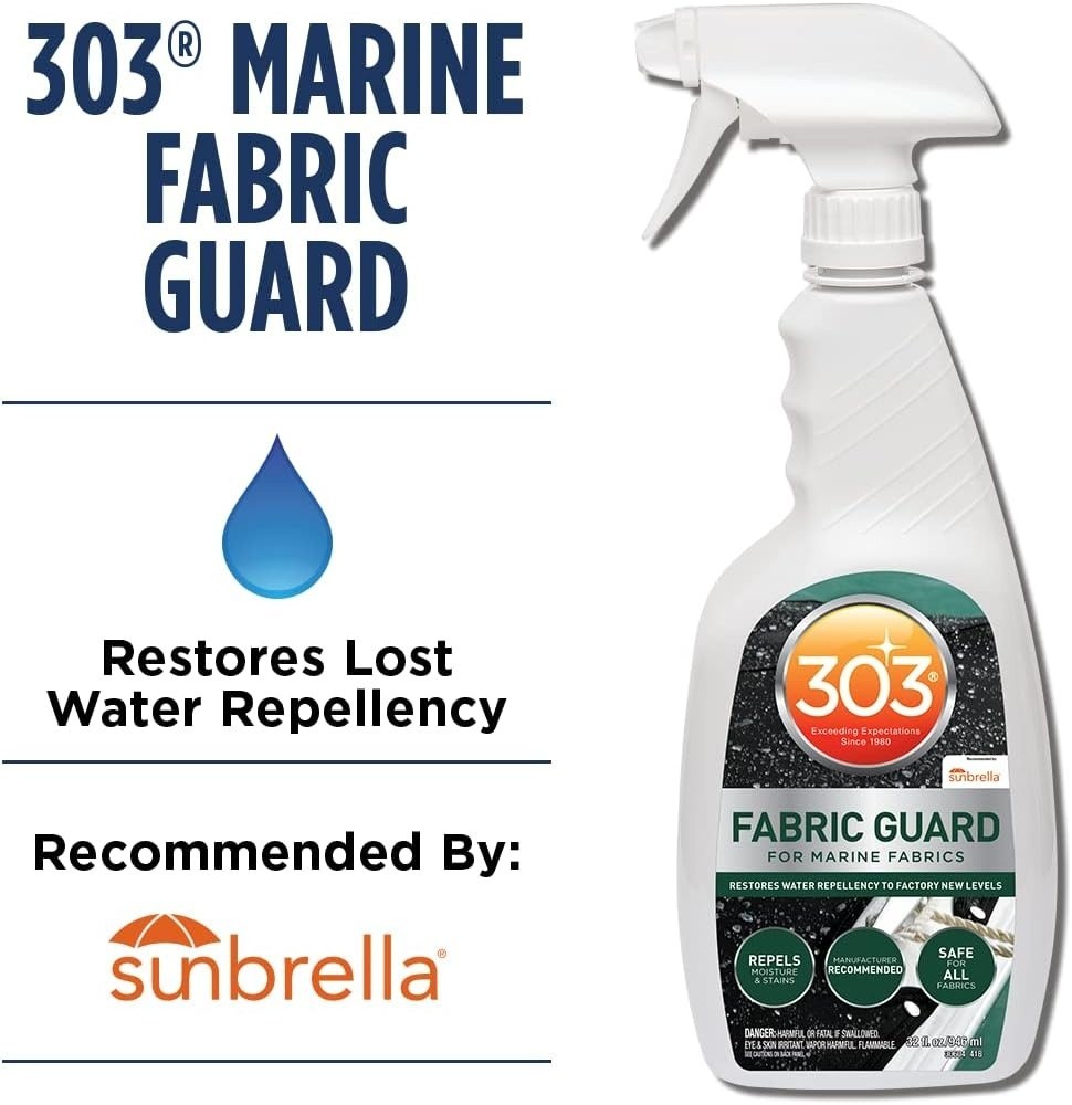 303 Marine Fabric Guard 32 Oz Water Repellent Protectant Safe For All Fabrics