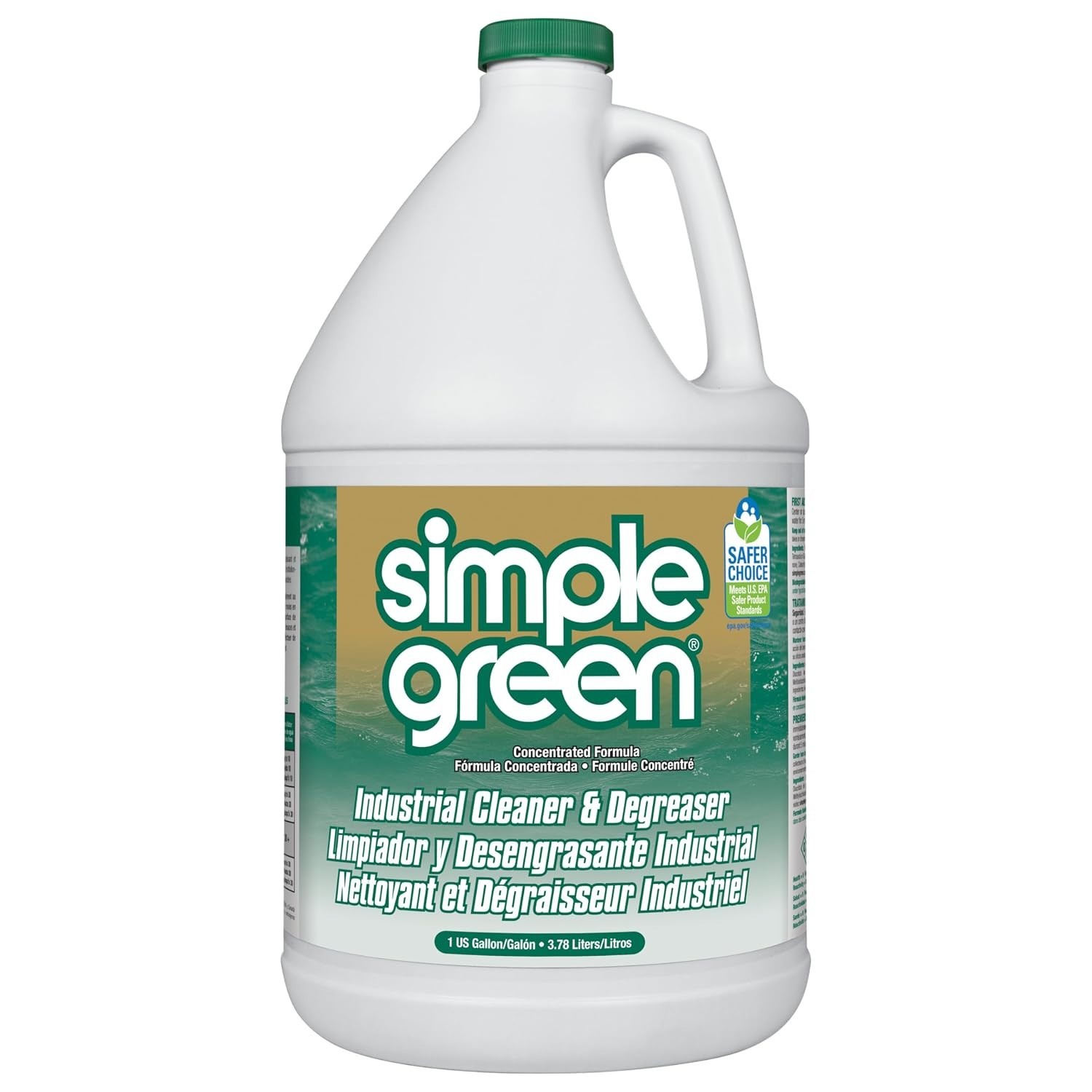 Biodegradable 1 Gallon Industrial Cleaner & Degreaser – All Surfaces, Low Odor