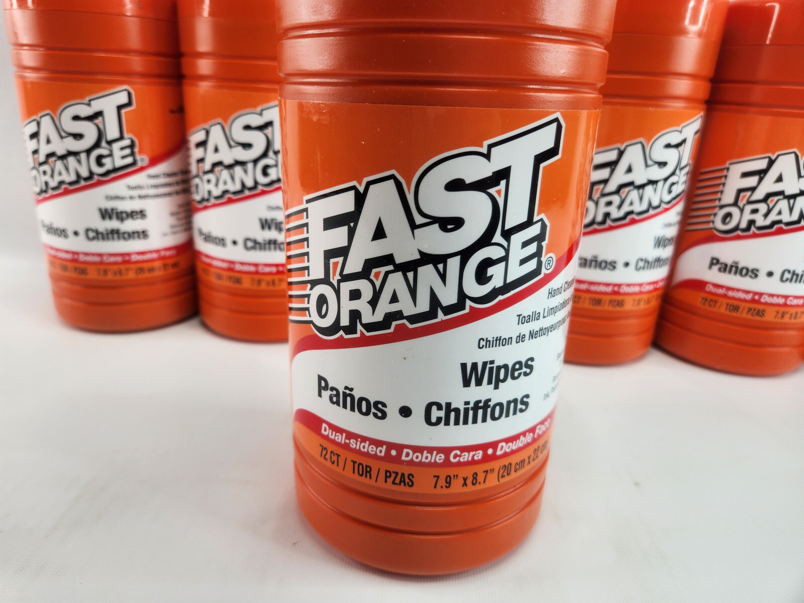 6 Pack Fast Orange Wipe’s – 72 Count Each Canister – Permatex 25051-6PK