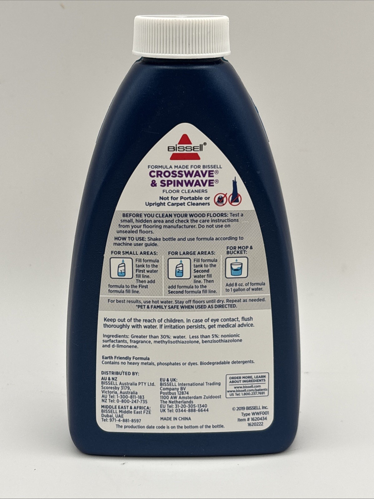 BISSELL Wood Floor Floor Cleaner 8 Oz Ea. Crosswave & Spinwave NEW + EXTRA