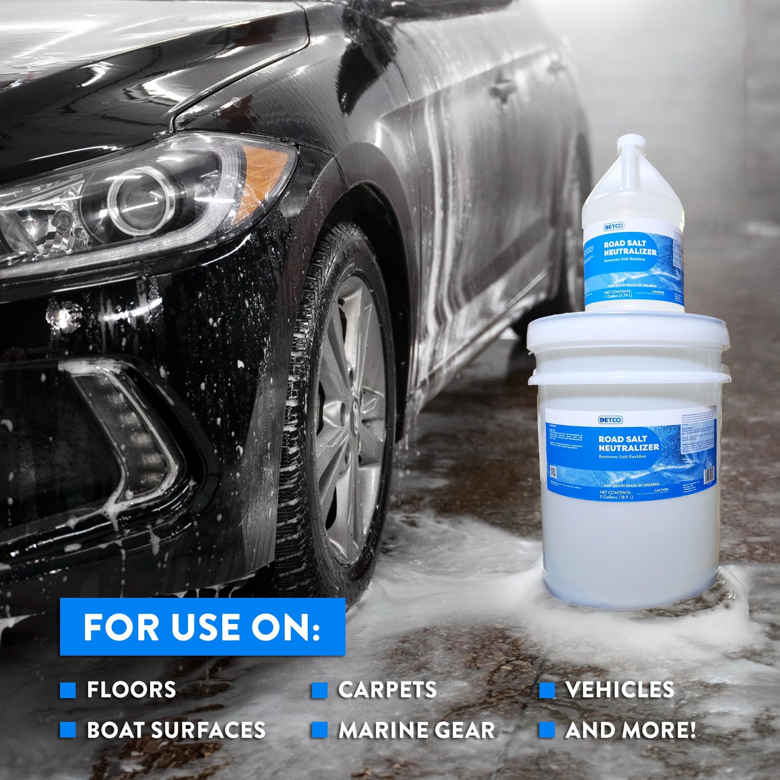 Road Salt Neutralizer -Neutralizes Salt’s Corrosive Films, Paint Metal Protectiv