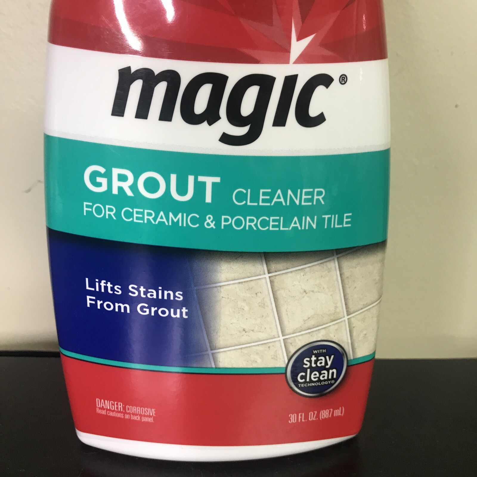 Magic® Ceramic Porcelain Tile GROUT CLEANER ~ Protect Against Re-soiling 30oz