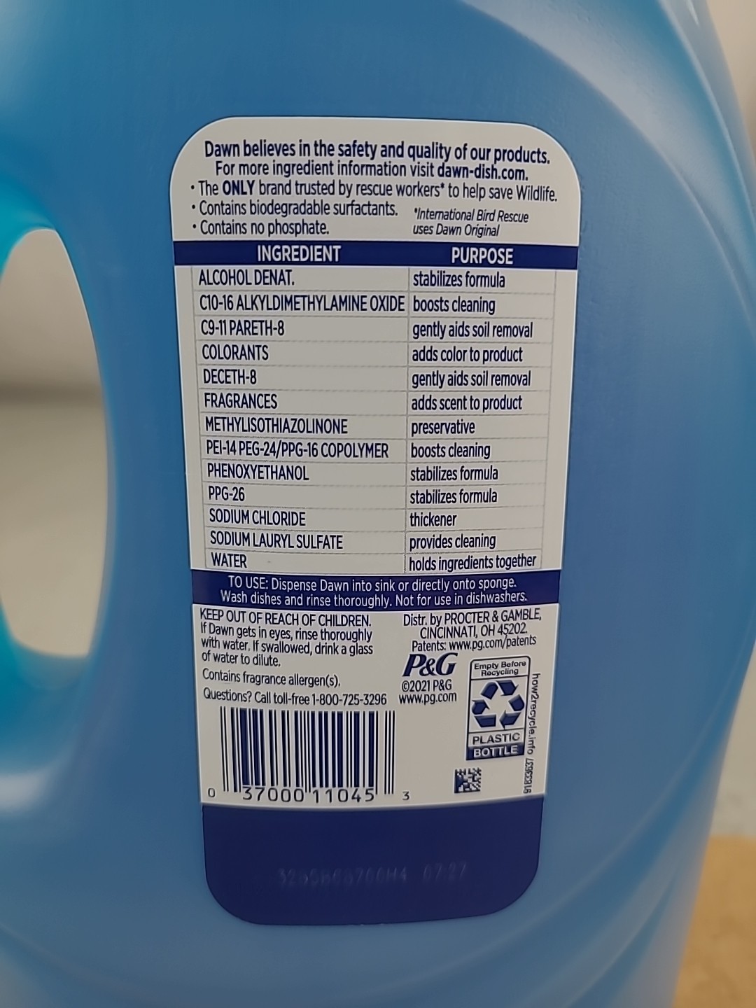 1x Dawn OLD SCENT 2021 Original Scent Dishwashing Dish Soap Original 56 fl oz