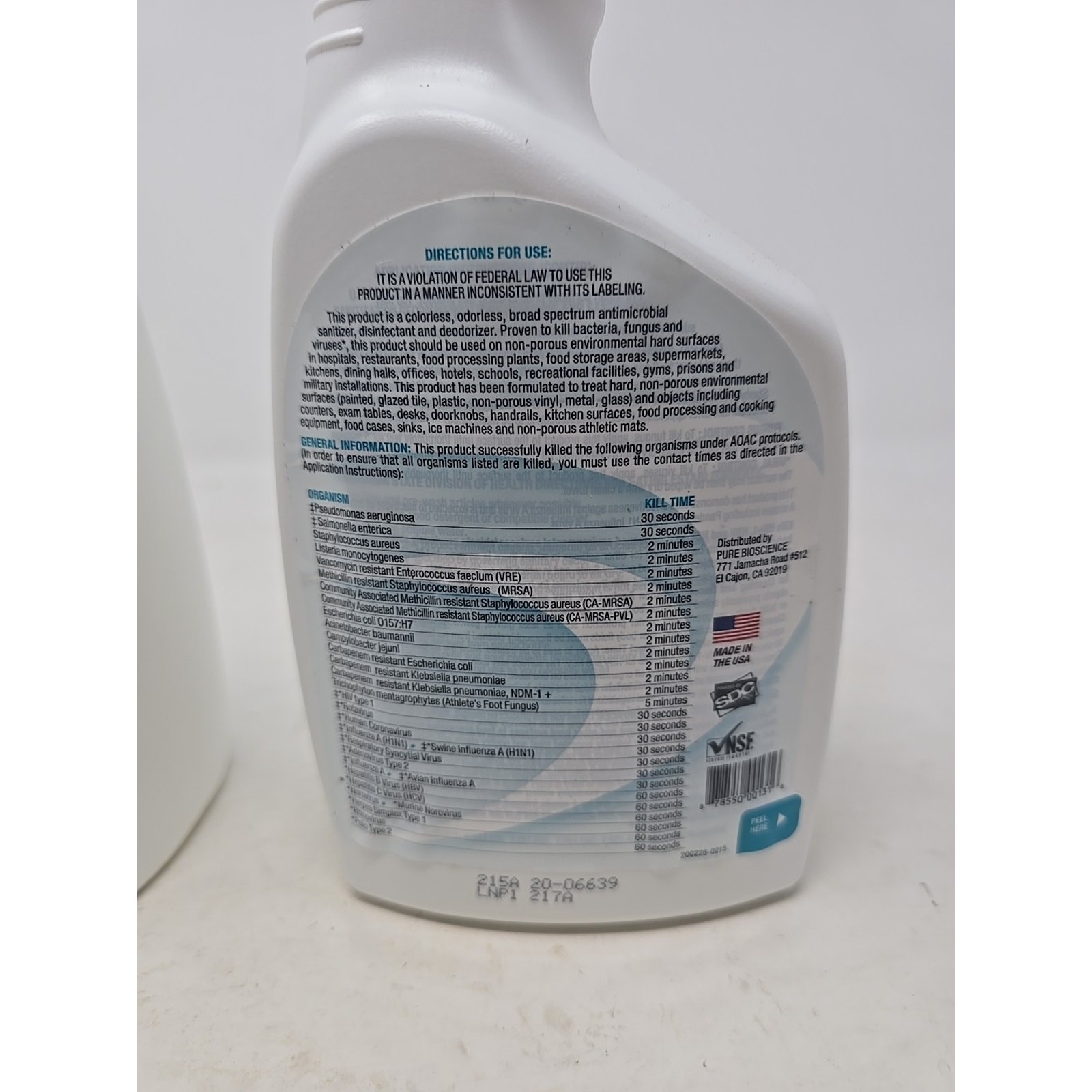 2- PURE Hard Surface Commercial line ,each 32 oz