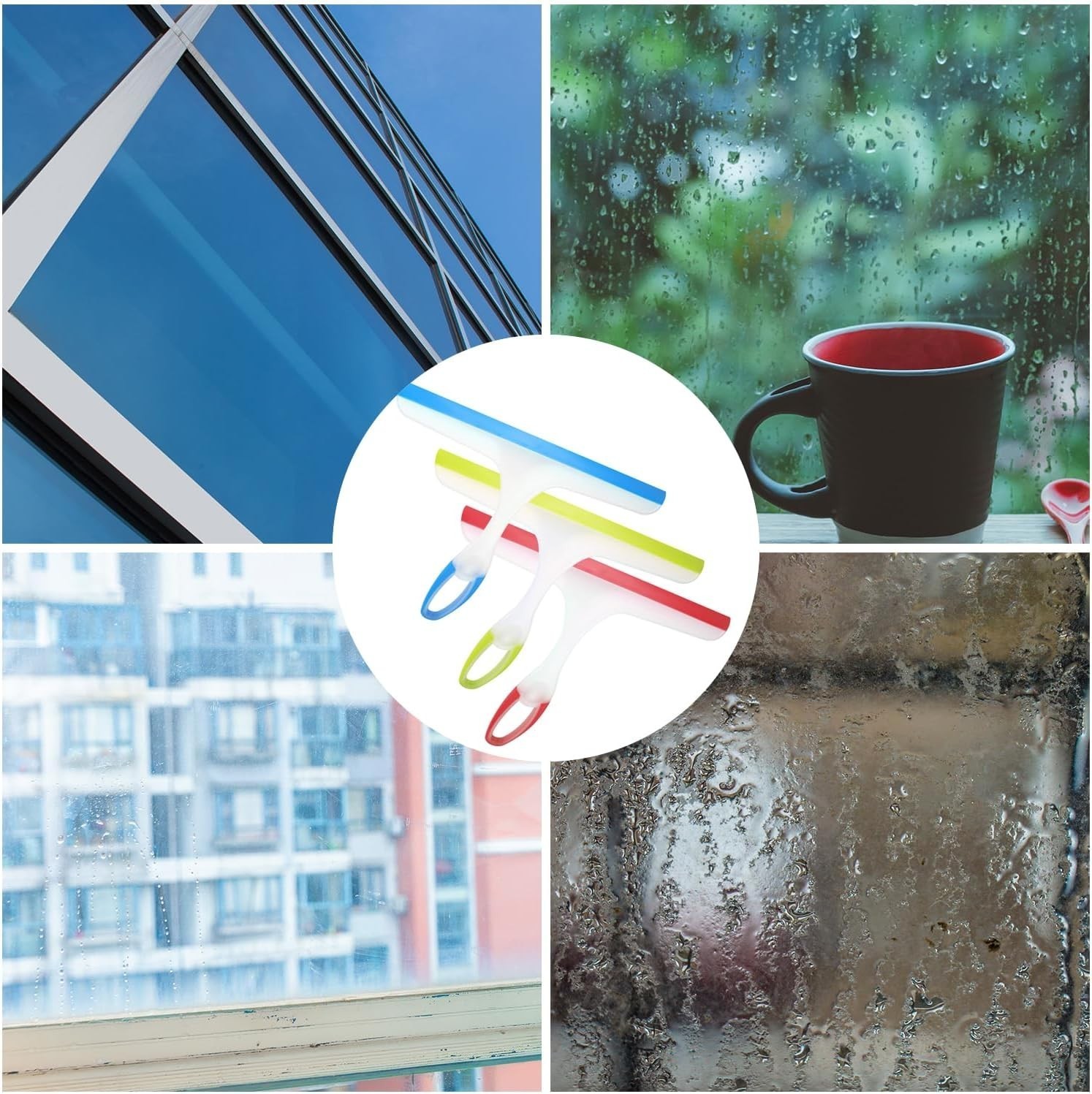 Shower Squeegee Glass Doors 3pcs Bathroom Squeegee Shower Cleaner Squeegee