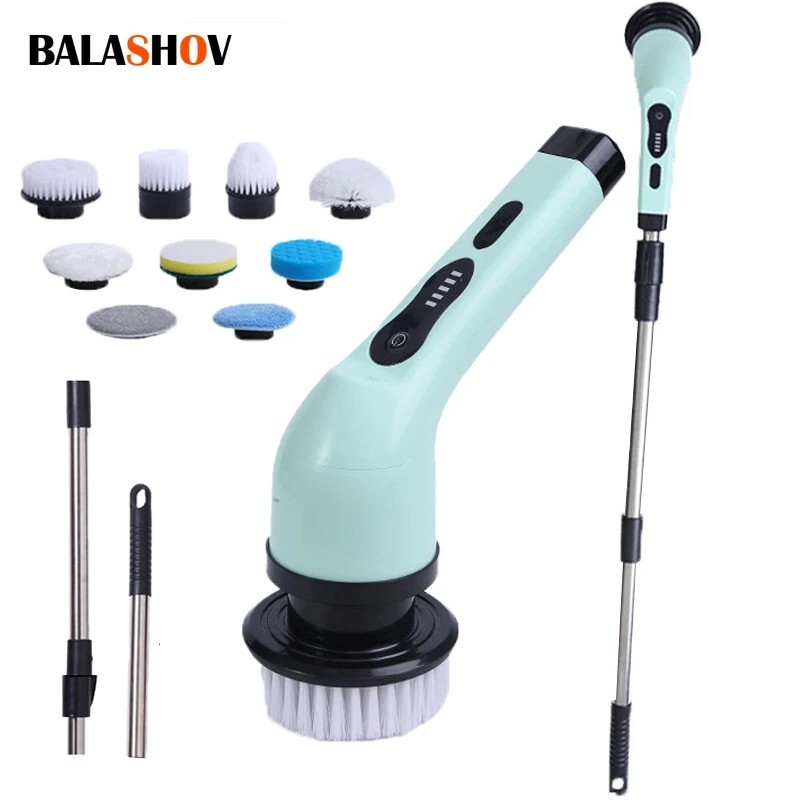 Wireless Electric Cleaning Brush USB Rechargeable Automatic Kitchen Dishwashing