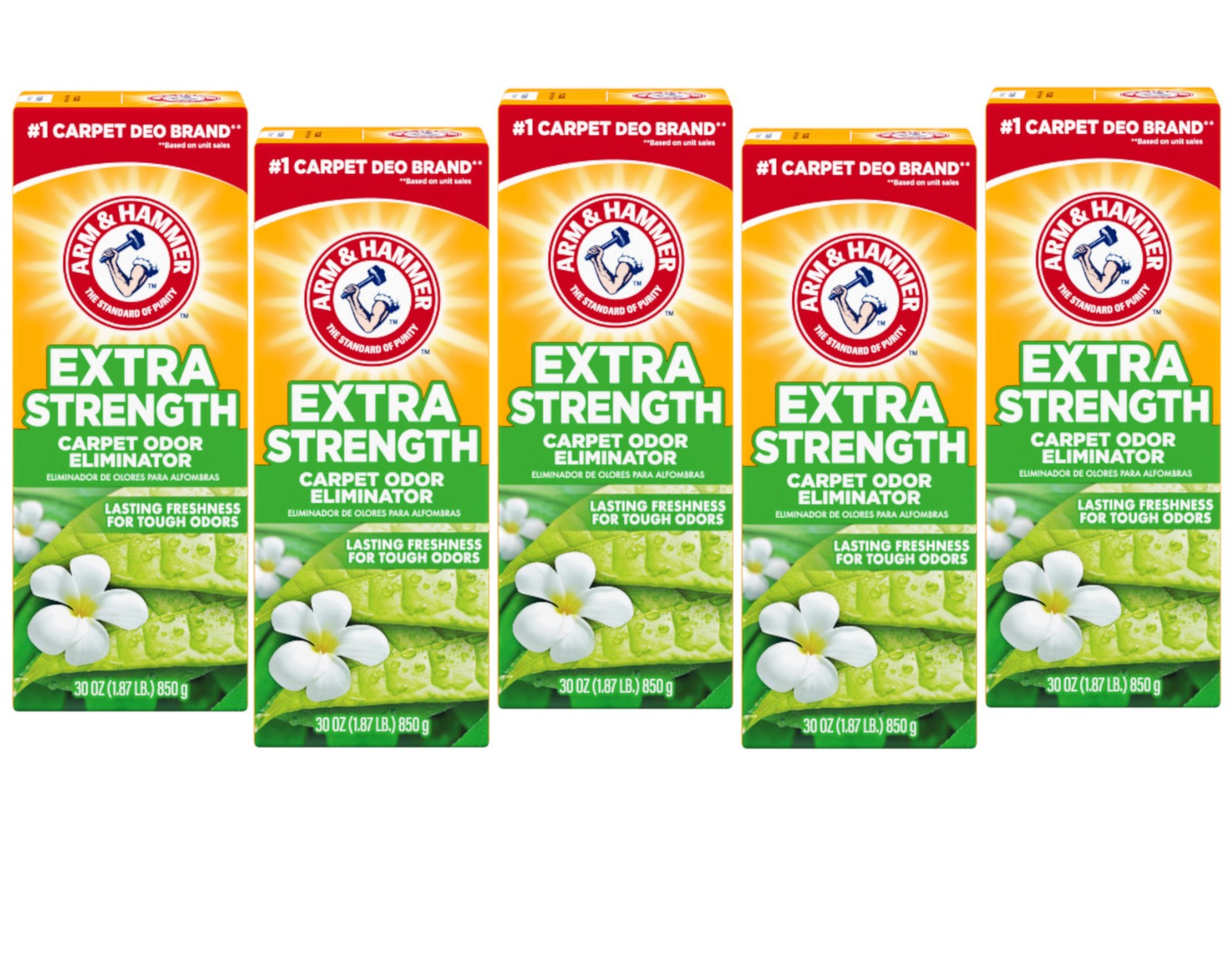 Arm & Hammer Carpet Odor Eliminator Extra Strength 30 Oz. (Pack of 5)