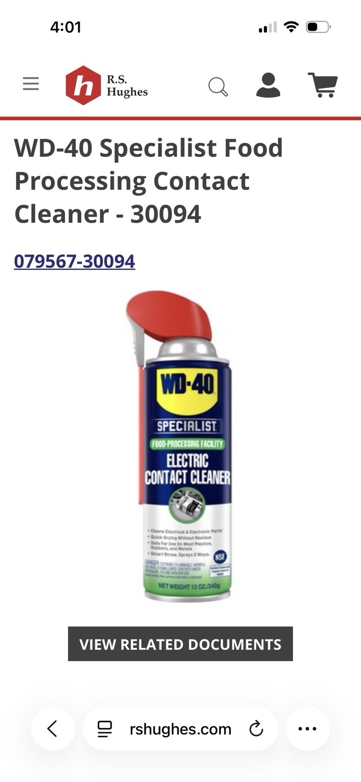 12 PACK WD-40 12 oz. Contact Cleaner,Electric Equipment Cleaner P/n: 30094