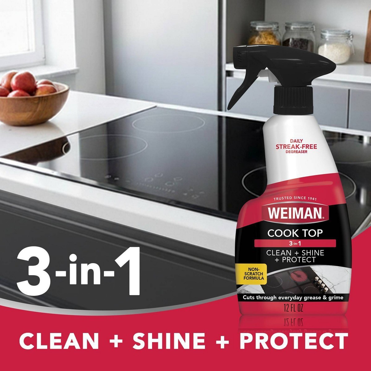 Weiman Unscented Cook Top Daily Cleaning Spray – 12 fl oz